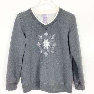 Snowflake Christmas Holiday Sweatshirt